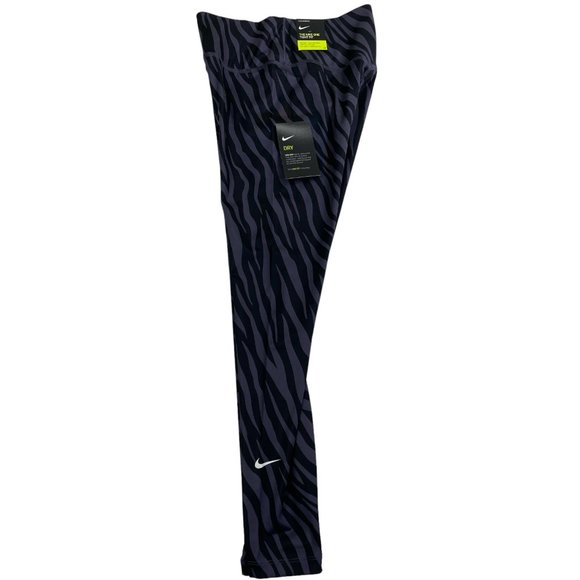 Nike Women's One Icon Clash Printed Cropped Training Tights DC5276-573 Small New - Picture 5 of 5